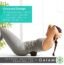 Gaiam Restore Grooved Foam Roller - Cradles The Spine, Calf, or Arms for Deep Muscle Release - Lightly Textured with Padding for Gentle Massage - 8
