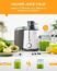 GDOR Juicer with 800W Motor, Juicer Machine With Big Mouth 3” Feed Chute, Dual Speeds Juice Maker for Fruits and Veggies, Anti-Drip Function Centrifugal Juicer, Include Cleaning Brush, BPA-Free, White