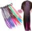 Girl Hair Extension Accessories-Rubber Band Elastic Band Hairstyle Ponytail Braid Beauty Hair Band Twist Colorful Wig Braid Head Rope Girl Dress Beautification Hair Accessories (Mixed Colors - 6Pcs)