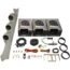 GlowShift Gauge Package Compatible with Subaru Impreza WRX STI 2002-2007 - Tinted 7 Color 30 PSI Boost/Vacuum, 100 PSI Oil Pressure & Digital Wideband Air/Fuel Gauges - Fiberglass Triple Dashboard Pod