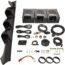 GlowShift Gauge Package Compatible with Subaru Impreza WRX STI 2002-2007 - Tinted 7 Color 30 PSI Boost/Vacuum, 100 PSI Oil Pressure & Digital Wideband Air/Fuel Gauges - Fiberglass Triple Dashboard Pod