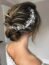 Latious Silver Flower Bride Wedding Hair Vine Crystal Bridal Hair Piece Rhinestone Hair Accessories Leaf Hair Jewelry for Women and Girls(5.5Inches) (A-Silver)