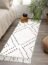 HAOCOO Boho Bathroom Runner Rug 2’ X 5.3’ , Black Geometric Washable Woven Cotton Diamond Area Rug , Chic Moroccan Tribal Tassel Kitchen Rug ,Throw Floor Mat Carpet Decorative for Living Room Bedroom