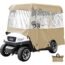 Happybuy Golf Cart Enclosure, 4-Person Golf Cart Cover, 4-Sided Fairway Deluxe, 300D Waterproof Driving Enclosure with Transparent Windows, Fit for EZGO, Club Car, Yamaha Cart (Roof Up to 78.7''L)