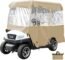 Happybuy Golf Cart Enclosure, 4-Person Golf Cart Cover, 4-Sided Fairway Deluxe, 300D Waterproof Driving Enclosure with Transparent Windows, Fit for EZGO, Club Car, Yamaha Cart (Roof Up to 78.7''L)