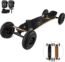 Happybuy Mountainboard, 37''L Cross Country Skateboard, All Terrain Longboard with 95A Shock Absorber, Mountain Skateboard with Bindings, 8-layer Canada Maple Offroad Skateboard, for Cruising Downhill