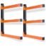Stormann Lumber Storage, Wood Organizer, Wall Mounted Metal Rack with 3 Level, Pack of 2.