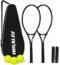 HIRALIY Adult Recreational 2 Players Tennis Rackets ,27 Inch Super Lightweight Tennis Racquets for Student Training Tennis and Beginners, Tennis Racket Set for Outdoor Games
