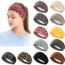 MyWaWa 14 Pack Womens Headbands Head Band For Women's Hair Stretchy Women Head Bands Women Hair Bands Sports Workout Running Turban Cooling Headwrap Headband Accessories