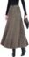 IDEALSANXUN Long Wool Skirts for Womens Fall Winter High Waist Vintage Pleated Skirts(Coffee, S)