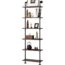 Industrial Pipe Shelves Rustic Wood Ladder Bookshelf Wall Mounted Shelf for Living Room Decor and Storage