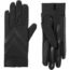 isotoner Women's Stretch Fleece Touchscreen Texting Cold Weather Gloves with Warm, Soft Lining, smartDRI Black, One Size