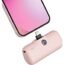 Case Compatible with iWALK Portable Charger Power Bank 4500/ 4800mAh. Charging Battery Pack Holder Storage for iPhone 13/ 12/ 11/ Pro Max, Pocket Organizer for USB-C Adapter and Cable-Purple Bag Only