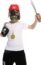 JOYIN 10 Piece Halloween Pirate Costume Accessories, Pirate Cosplay Role Play Set Decoration for Kids(Hook, Eye Patch, Treasure Box, Necklace, Sword, Compass, Dagger, Mask, Flintlock Pistol )