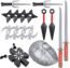 JOYIN 17 Pcs Ninja Accessories Toy Set Kids Pretend Role Play Toy with Masks, Ninja Sword and Sheath, Plastic Ninja Knife, Sai Daggers and Throwing Stars for Halloween Party Favor and Game