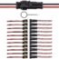 JRready 2 pin Connectors 12Packs, Waterproof 2 Wire Connectors 16AWG (26/0.254) with Extraction Tool DRK-785084 for Car Waterproof Wire Harness connectors (ST9017)