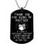 Jvvsci Dad Mom to Son Dog Tag I Want You to Believe Deep in Your Heart Inspirational Message Pendant Necklace Keychain Birthday Jewelry Gift for Boys Teen (son from mom necklace)