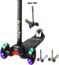 Kick Scooter for Kids, 3 Wheels Toddlers Scooter for 6 Years Old Boys Girls Learn to Steer, Kids Scooter 4 Adjustable Height, Extra-Wide Deck, Flashing Wheel Lights for Children Gifts