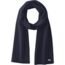 Lacoste Men's Classic Wool Ribbed Scarf, Black, One Size