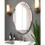 KOHROS Oval Beveled Polished Frameless Wall Mirror for Bathroom, Vanity, Bedroom (20