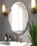 KOHROS Oval Beveled Polished Frameless Wall Mirror for Bathroom, Vanity, Bedroom (20
