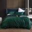 3 Pieces Bedding Duvet Cover Set, Pinch Pleated Queen Duvet Cover, Pintuck Comforter Quilt Cover with 2 Pillow Shams-Pink