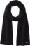 Lacoste Men's Classic Wool Ribbed Scarf, Black, One Size