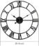 Large Modern Metal Wall Clocks Rustic Round Nearly Silent Little Ticking Battery Operated Black Roman Numerals Clock for Living Room/Bedroom/Kitchen Wall Decor-60cm