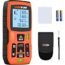 Laser Tape Measure - 165Ft Laser Measurement Tool Ft/In/M Unit Switching, High Accuracy Digital Tape Measure with Backlit LCD and 2 Bubble Levels, Waterproof Laser Measure Distance, Area, Volume (50m)