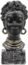 Leekung African Statues and Sculptures for Home Decor,African Figurines Head Statue Decorations for Home,African Art Sculptures Man Statue Decor for Living Room Woodstone Color