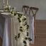Hairui Lighted Artificial Eucalyptus Garland 6FT 96 LED Battery Operated Faux Vine Lights with Timer for Spring Wedding Backdrop Arch Wall Decor