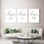 Faith Hope and Love Bible Verses 3 Piece Canvas Wall Art Decor Serenity Prayer Wall Art or Living Room Large Size Christian Art Religious Quotes Wall Decor Unframed Love Wall Art Prints 16x24inchx3