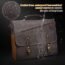Mens Messenger Bag, LOVEVOOK 15.6 Inch Waterproof Waxed Canvas Briefcase Vintage Leather Computer Laptop Book Bag Large Satchel Shoulder Bag for Work, Travel, School