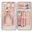 Manicure Set 12 in 1 Pedicure Kit Professional Nail Clippers Nail Kit Manicure Kit Travel For Women - Pink