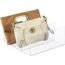 mDesign Plastic Purse/Handbag Organizer - Closet Divided Storage for Bags, Clutches, Wallets, Wristlets - Space-Saving Bedroom and Cabinet Organization, Lumiere Collection - Clear