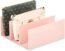 mDesign Plastic Purse/Handbag Organizer - Closet Divided Storage for Bags, Clutches, Wallets, Wristlets - Space-Saving Bedroom and Cabinet Organization, Lumiere Collection - Clear
