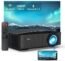 NexiGo PJ20 Outdoor Projector, 350 ANSI Lumens, Movie Projector with WiFi and Bluetooth, Native 1080P, Dolby_Audio Sound Support, Compatible w/ TV Stick,iOS,Android,Laptop,Console