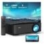 NexiGo PJ20 Outdoor Projector, 350 ANSI Lumens, Movie Projector with WiFi and Bluetooth, Native 1080P, Dolby_Audio Sound Support, Compatible w/ TV Stick,iOS,Android,Laptop,Console