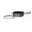 Ninja C53300 Foodi NeverStick Premium 3-Piece Cookware Set with Glass Lid, Anti-Scratch Nest System, Hard-Anodized, Nonstick, Durable & Oven Safe to 500°F, Slate Grey