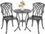 3-Piece Patio Bistro Furniture Set Cast-Aluminum Bistro Table Set for Lawn,Garden,Backyard (YILI Copper)