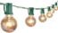 Outdoor String Lights 25 Feet G40 Globe Patio Lights with 27 Edison Glass Bulbs(2 Spare), Waterproof Connectable Hanging Light for Backyard Porch Balcony Party Decor, E12 Socket Base,Black