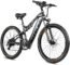 PASELEC Electric Mountain Bikes for Adults 27.5'' Electric Bicycle, 48 v 500W Ebike with13ah Hidden Lithium Battery,Professional 7-Speed Gears (Blk-Orange)
