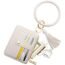 COOLANS Wristlet Bracelet Keychain Pocket Credit Card Holder Leather Purse Tassel Keychain Bangle Key Ring for Women