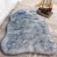 Phantoscope Ultra Soft Faux Fox Fur Rug Chair Couch Cover Area Rug for Bedroom Floor Sofa Living Room, White Brown, 2 x 3 Feet