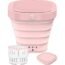 Portable Washing Machine - Foldable Mini Small Portable Washer Washing Machine with Drain Basket for Apartment, Laundry, Camping, RV, Travel, Underwear, Personal, Baby - (110V-200V) - White