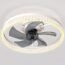 PSHRFANST Modern Ceiling Fan with Light Semi Flush Mount Low Profile Fan Fully Dimmable Lighting Modes 6 Speeds Reversible Blades with Remote Control (White)