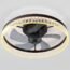 PSHRFANST Modern Ceiling Fan with Light Semi Flush Mount Low Profile Fan Fully Dimmable Lighting Modes 6 Speeds Reversible Blades with Remote Control (White)