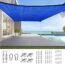 Quictent 185G HDPE Rectangle Sun Shade Sail Canopy 98% UV Block Outdoor Patio Garden with Hardware Kit (26 x 20 ft, Brown)