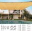 Quictent 185G HDPE Rectangle Sun Shade Sail Canopy 98% UV Block Outdoor Patio Garden with Hardware Kit (26 x 20 ft, Brown)