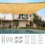 Quictent 185G HDPE Rectangle Sun Shade Sail Canopy 98% UV Block Outdoor Patio Garden with Hardware Kit (26 x 20 ft, Brown)